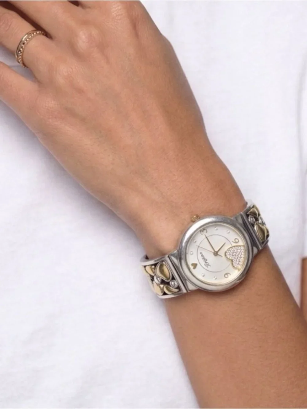 Brighton Gramercy Park Watch Japan Movement Gold & Silver New Battery